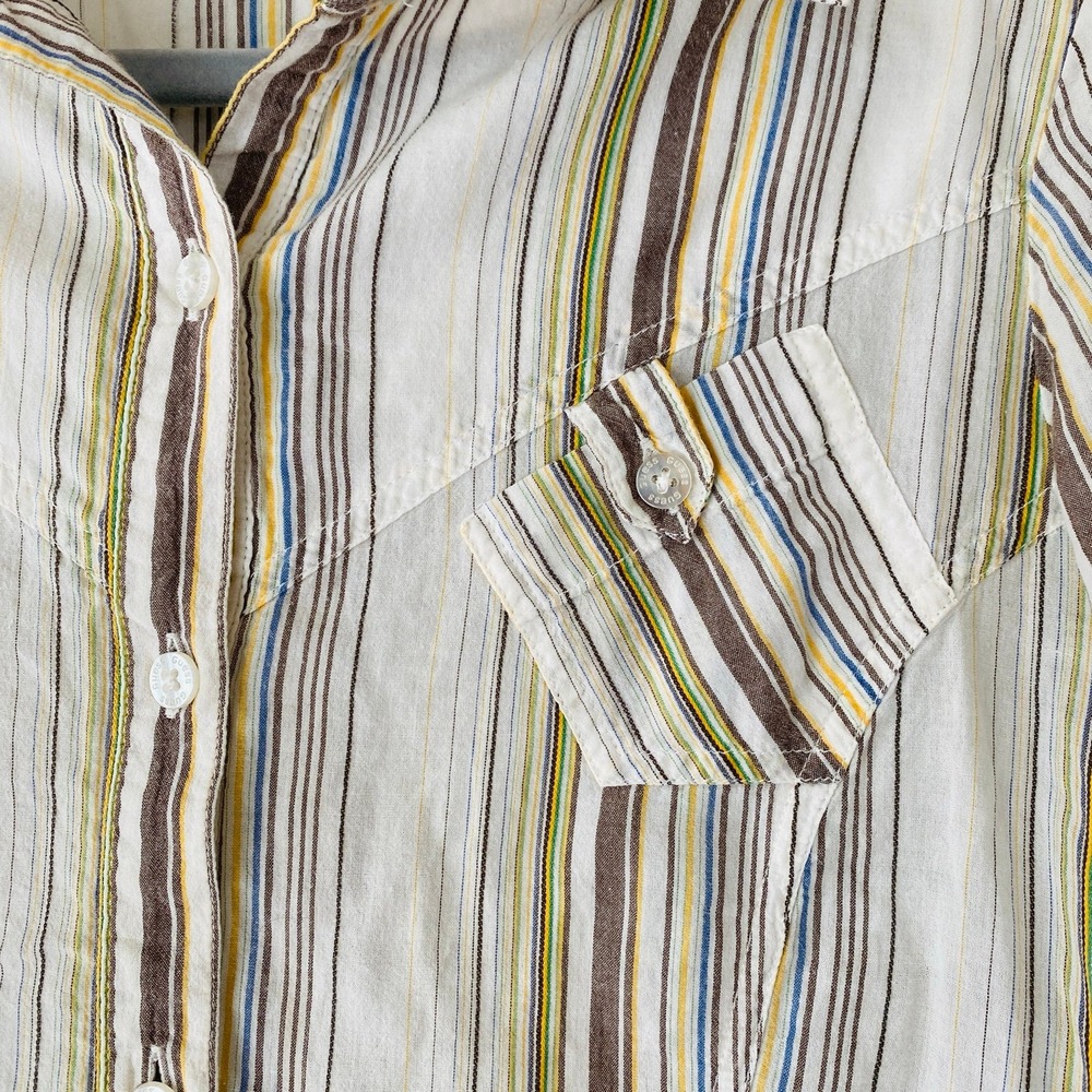 Vintage guess jeans striped western button down - Picture 3 of 6
